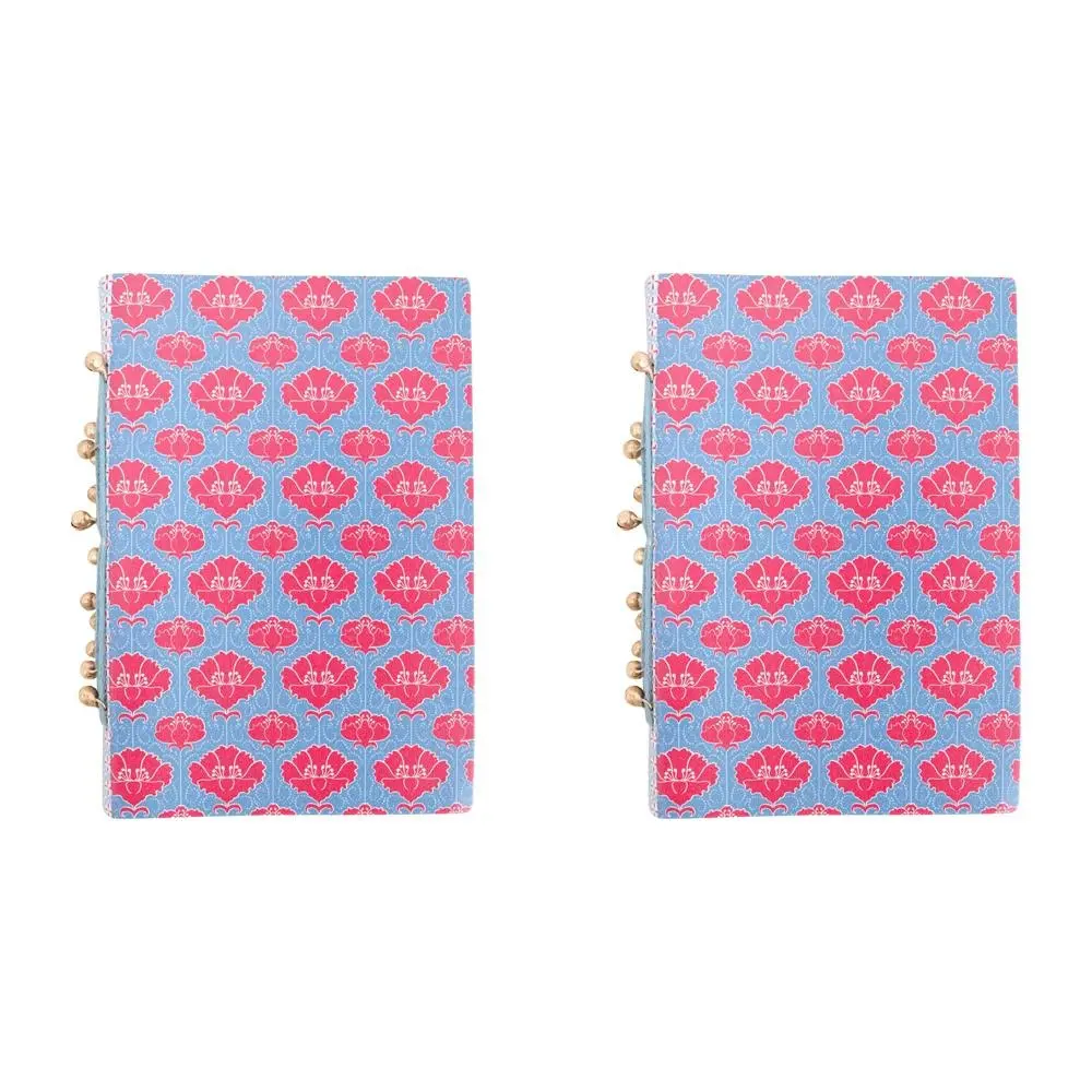 2x LVD Recycled Leather Note Book Saria Stylish Hard Cover Journal/Diary 15x10cm - Office