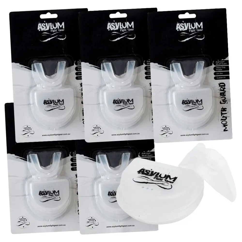 6x Asylum Boxing MMA Fitness Fighter Mouth Teeth Guard Protection Safety Gear - Sports & Outdoor