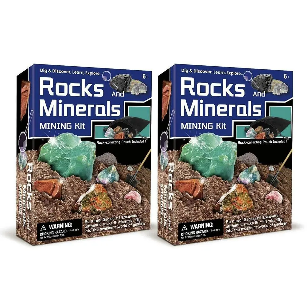 2PK Kaper Kidz Dig & Discover Rocks And Minerals Kids Mining/Excavation Kit 6+ - Toys & Games