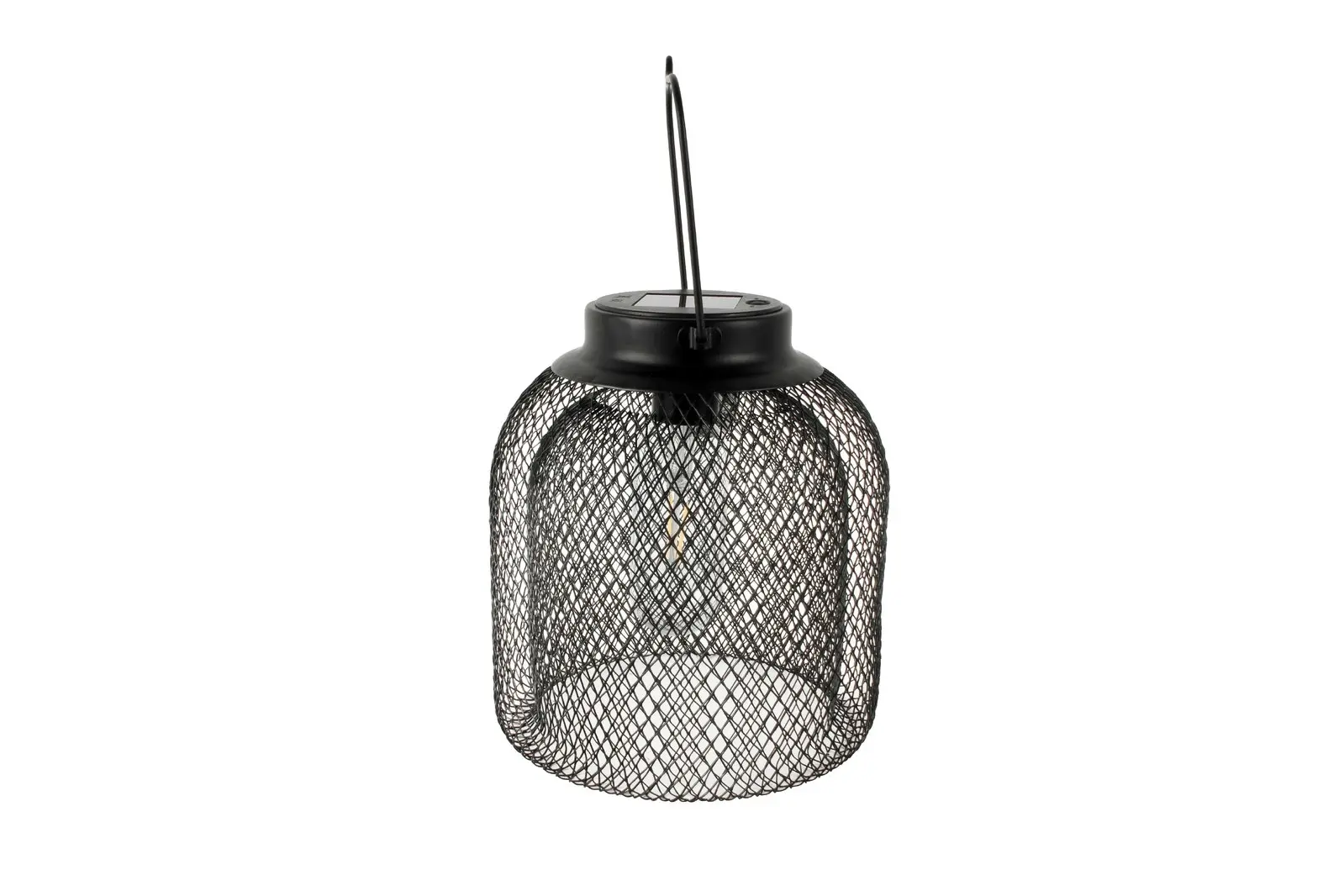 Yard Masters 22x19cm Solar Outdoor Garden Metal Lantern/Light Home Decor Black - Sports & Outdoor