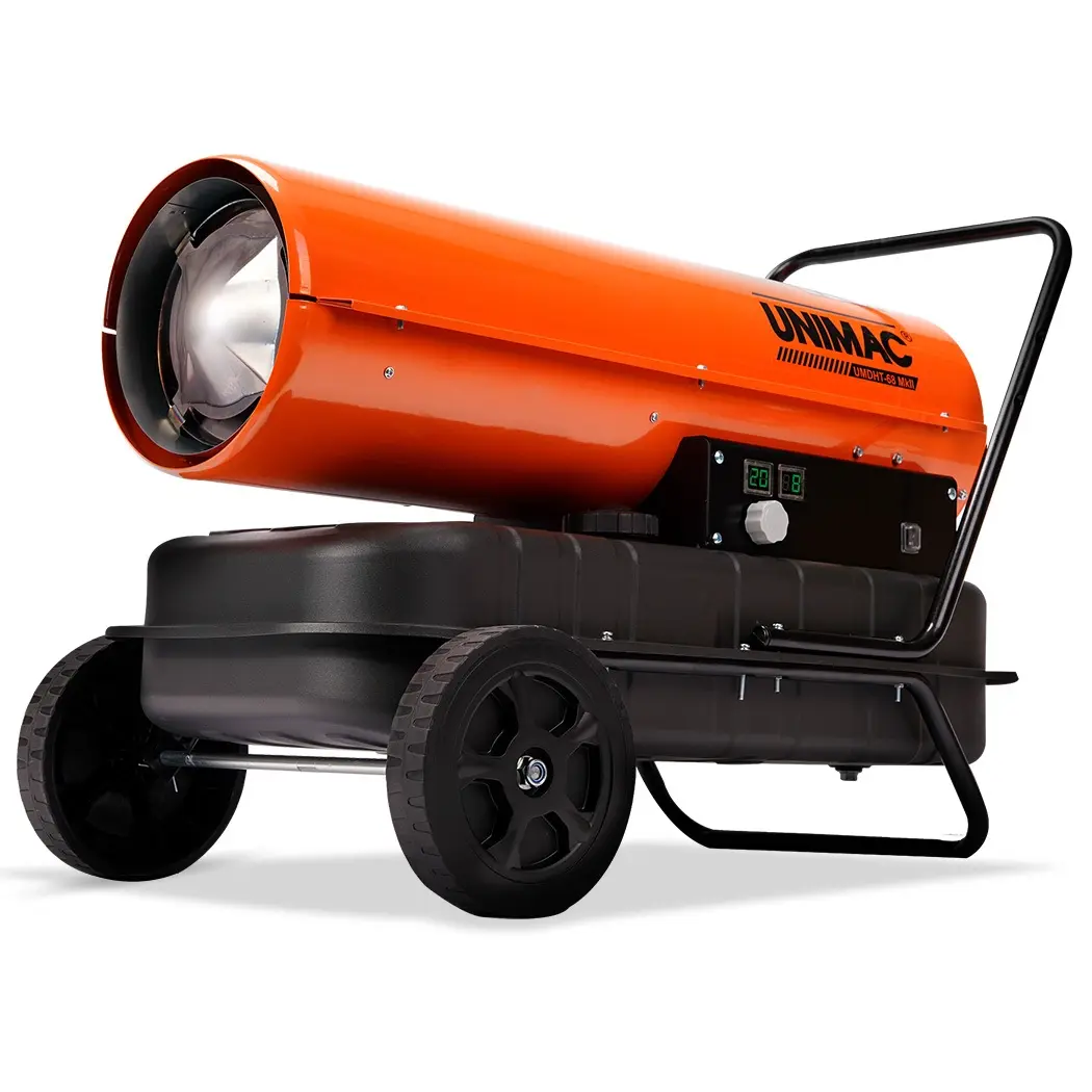 UNIMAC 30KW Portable Industrial Diesel Direct Forced Air Space Heater - Winter Warmers up to 70% Off