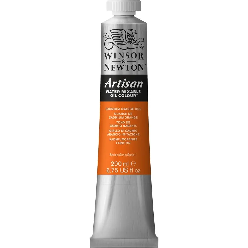 Winsor & Newton Artisan Series 1 WMOC 200ml Art Paint Tube Cadmium Orange Hue - Hobbies