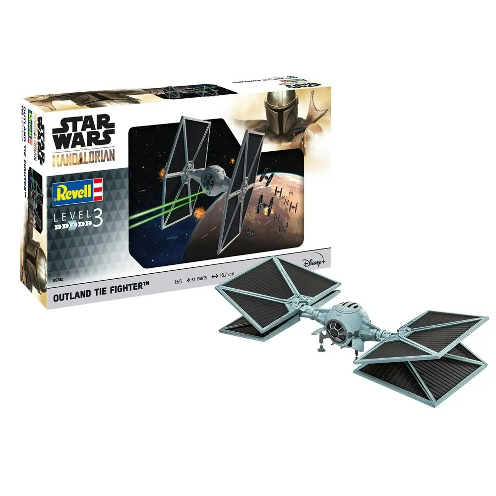 Revell Star Wars 44.3cm The Mandalorian Outland 1:65 Tie Fighter LVL 3 10+ Model - Hobbies
