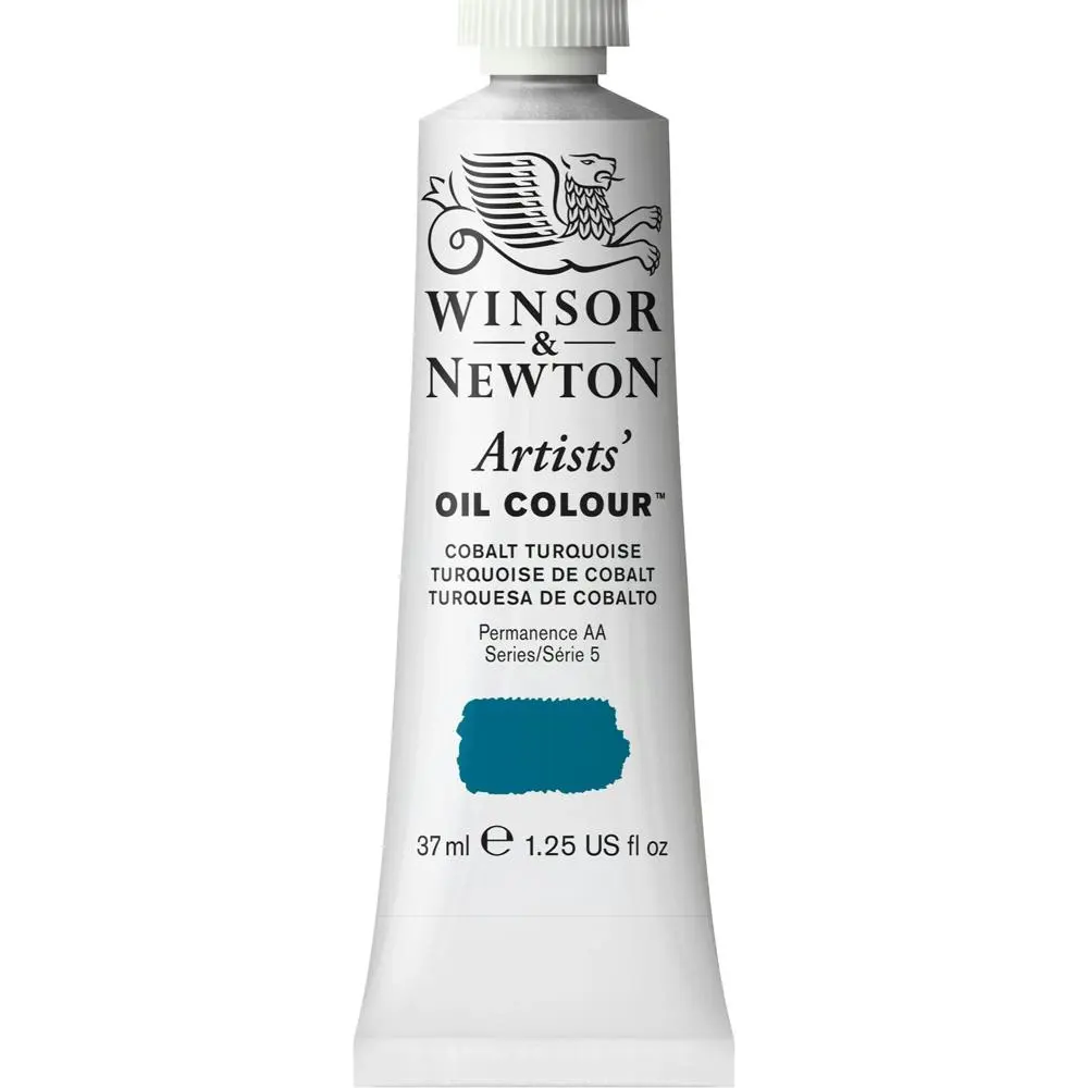 Winsor & Newton Artists Oil Colour 37ml Art Paint Tube Cobalt Turquoise Series 5 - Hobbies