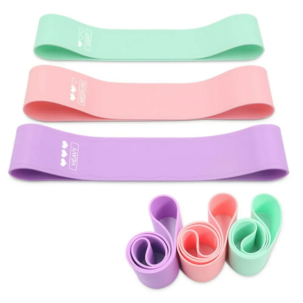 Set of 3 Resistance Loop Exercise Bands Carry Bag - Sports & Outdoor