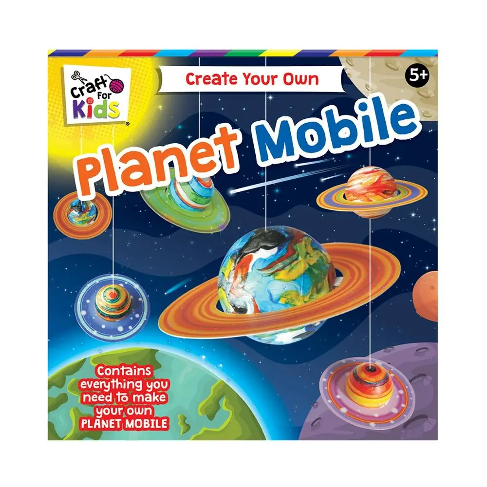 Craft for Kids Create Your Own Planet Mobile DIY Children Art Activity Kit 5y+ - Hobbies