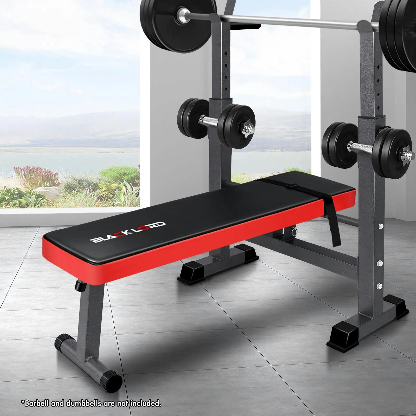 Black Lord Weight Bench Press Squat Rack Incline Fitness Home Gym Equipment - Shred Sale - Up to $400 off