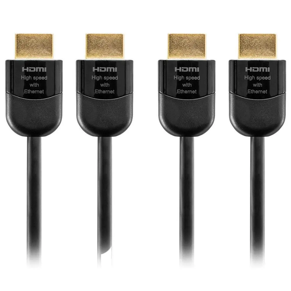 2x Pro.2 HL18G5M Premium 5m HDMI Lead Cable 4K 2160P HD Ethernet Gold Plated - Electronics