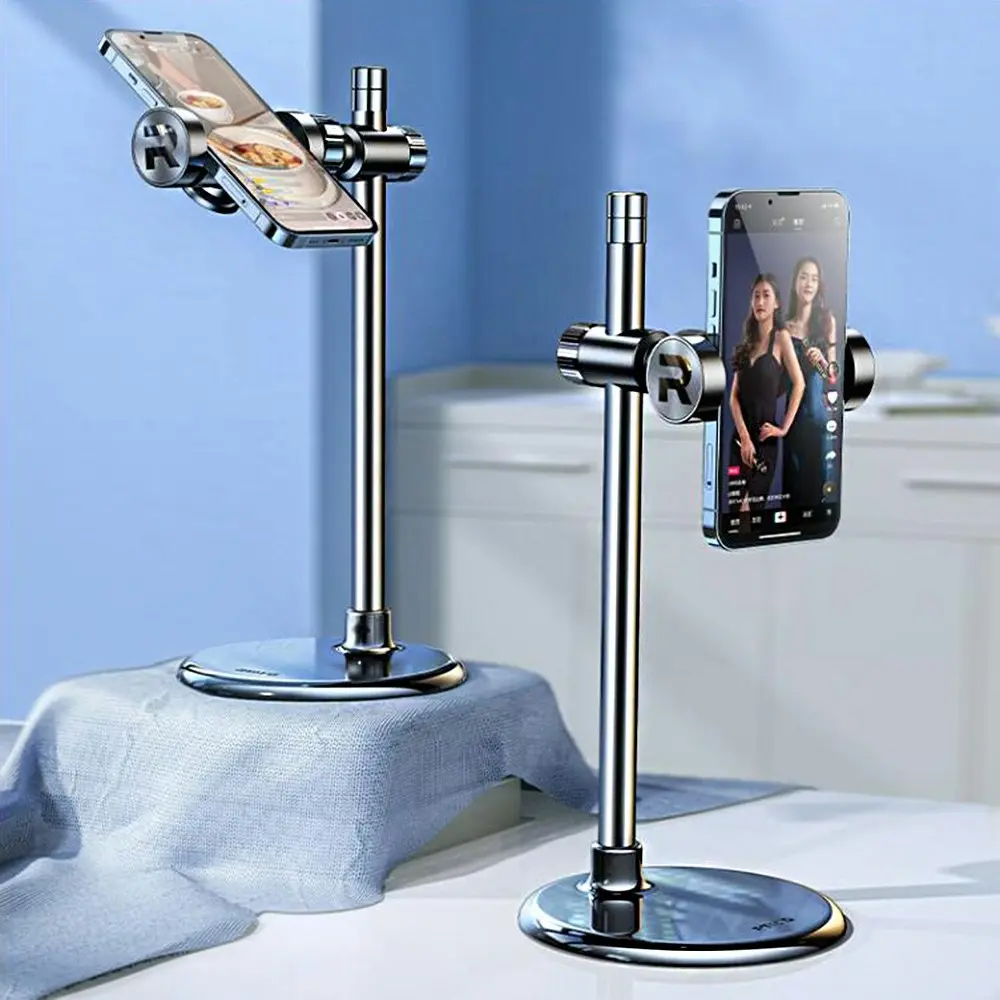 Desktop Phone Stand Adjustable Height & Angle Phone Holder for iPhone Samsung - Electronics