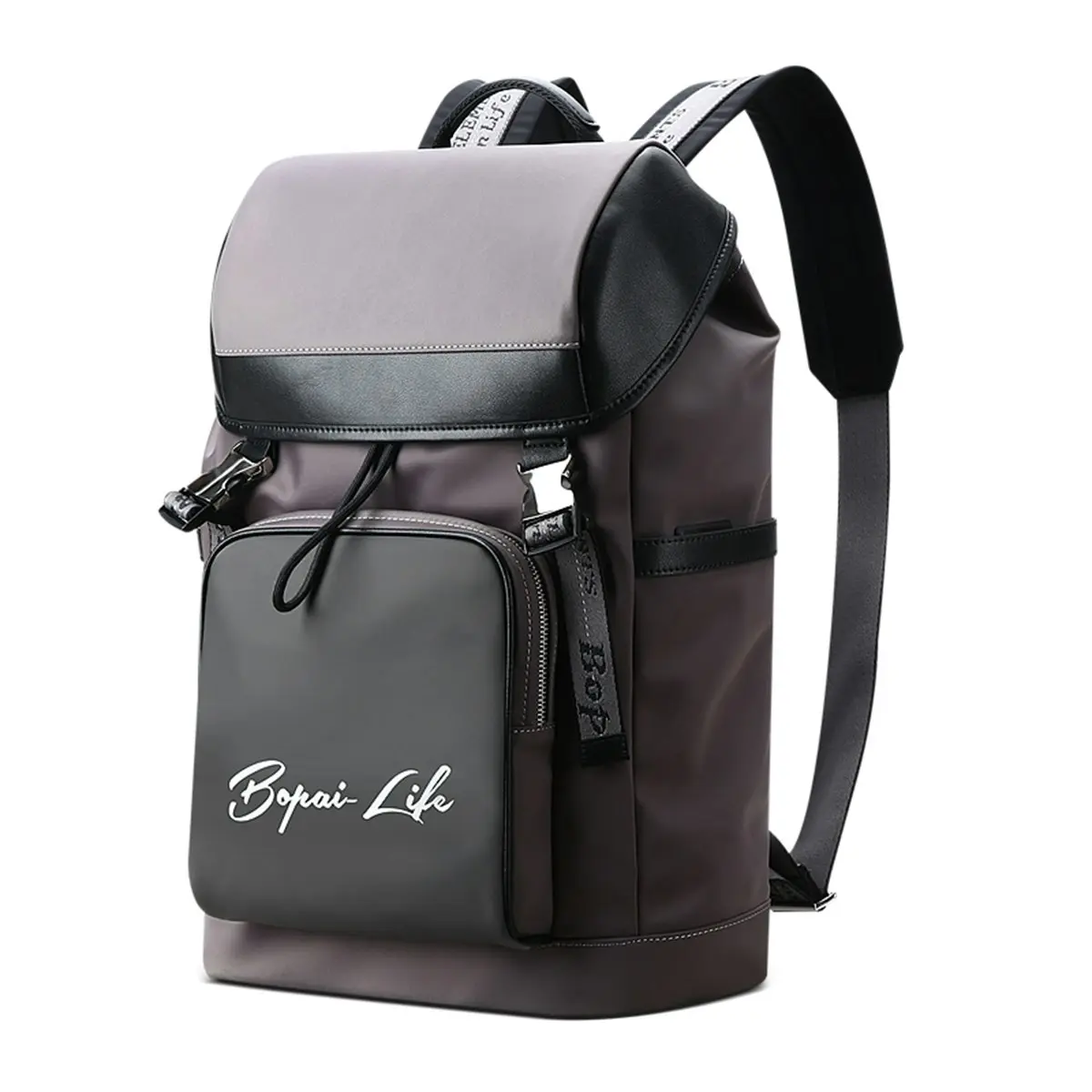 Bopai Waterproof Outdoor Sport Easy Daypack With Usb Charging 15.6" Smart Laptop Travel Backpack B1718 Grey - Fashion