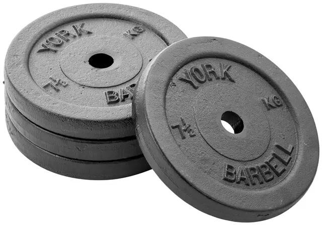 York 7.5kg Cast Iron Disc - Sports & Outdoor