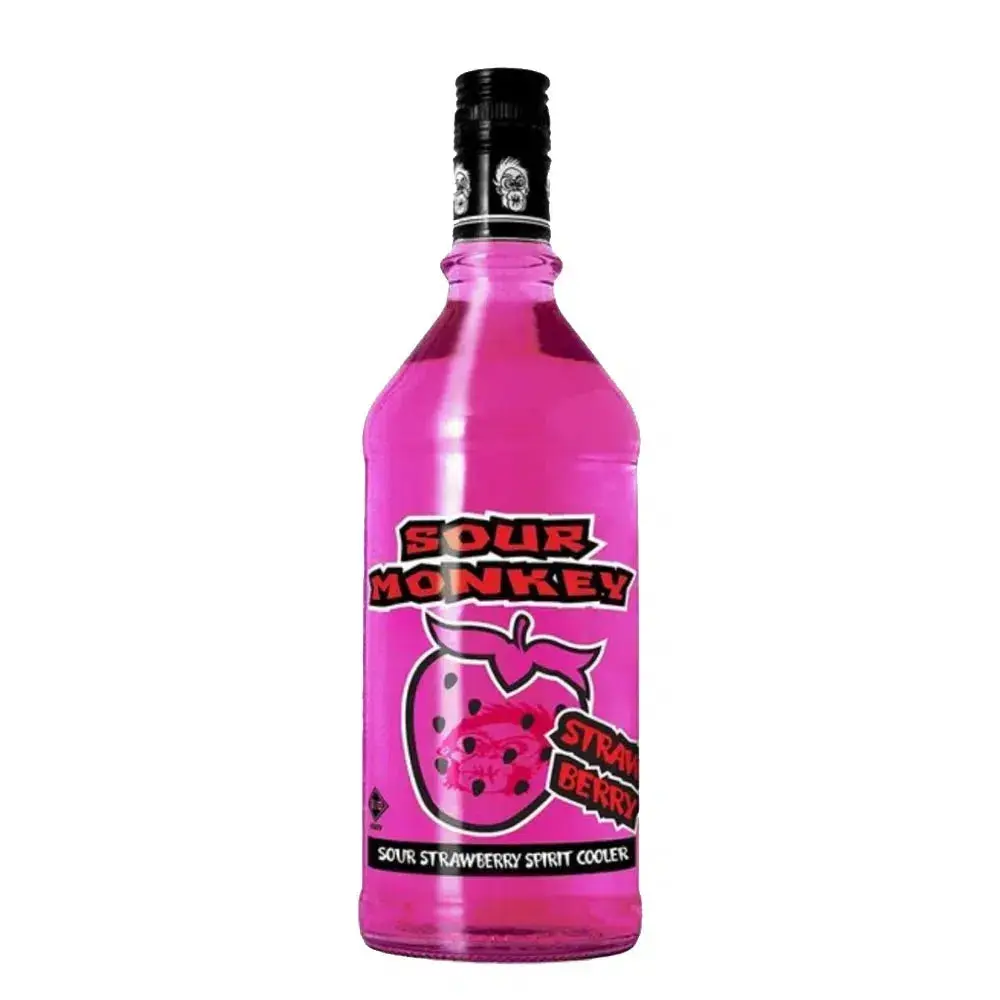 Sour Monkey Strawberry 750ml - Alcohol