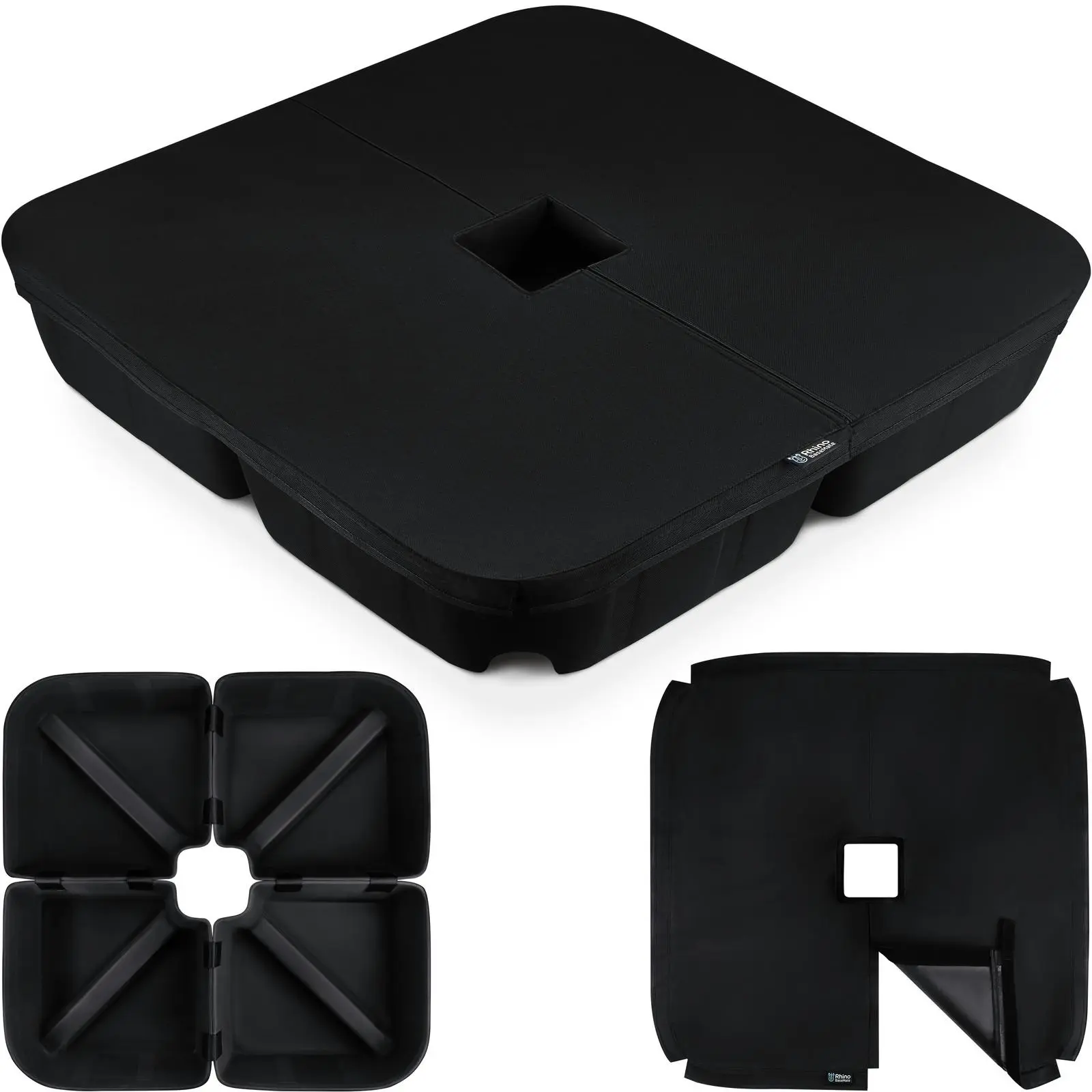 Rhino EVA Stand Base Weight Square Holder For 90kg Cantilever Umbrella Black - Home & Garden