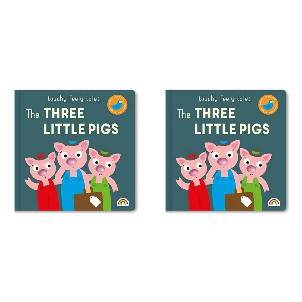 2x Really Decent Books Touchy Feely Tales Three Little Pigs Kids Story Book 1y+ - Office