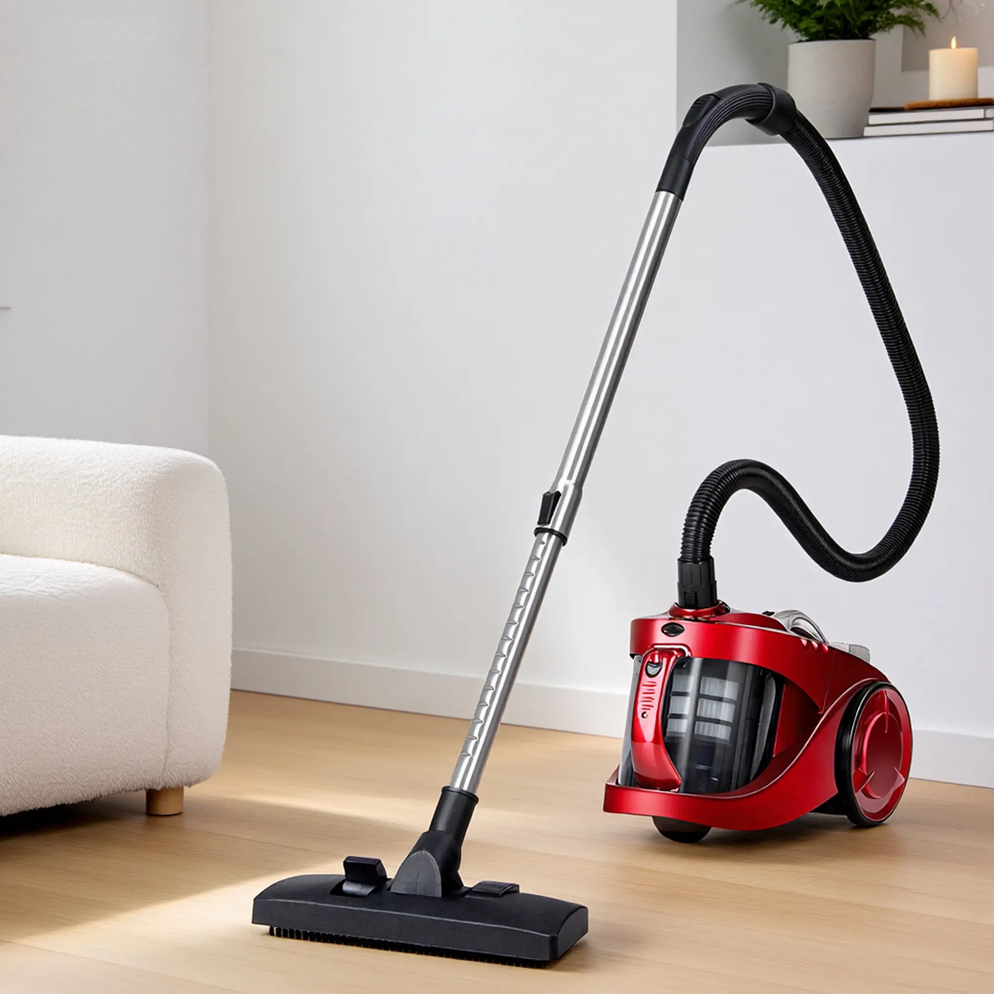 Devanti 2200W Multi-cyclonic Bagless Vacuum Cleaner Pet Hair - Red