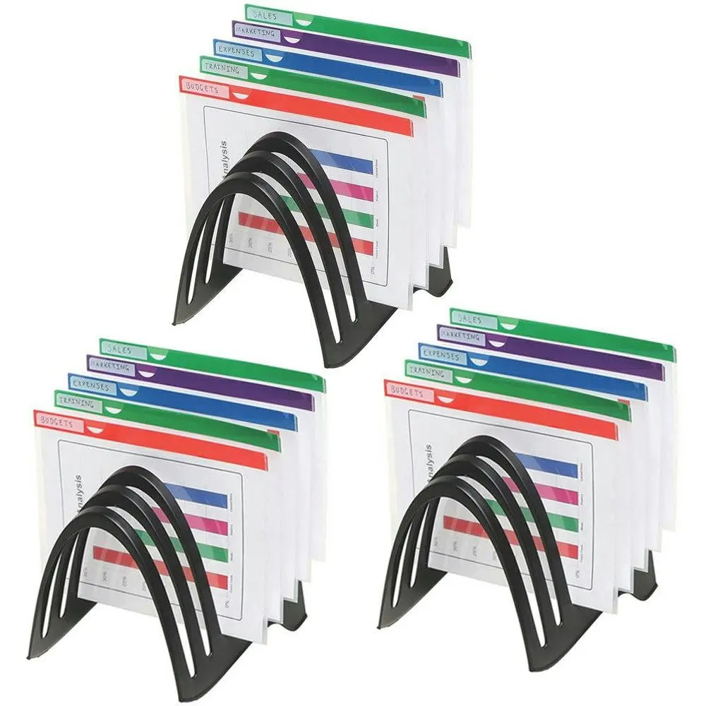 3PK 2PK Marbig A4 Paper Documents Folder Rack/Organiser Holder/Stand Home/Office - Home & Garden