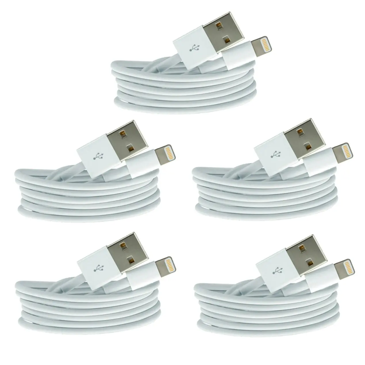 5 Pc 1M Usb Data Charge Cable Lightning Pin Connector For Apple Iphone Ipad 5X - Electronics