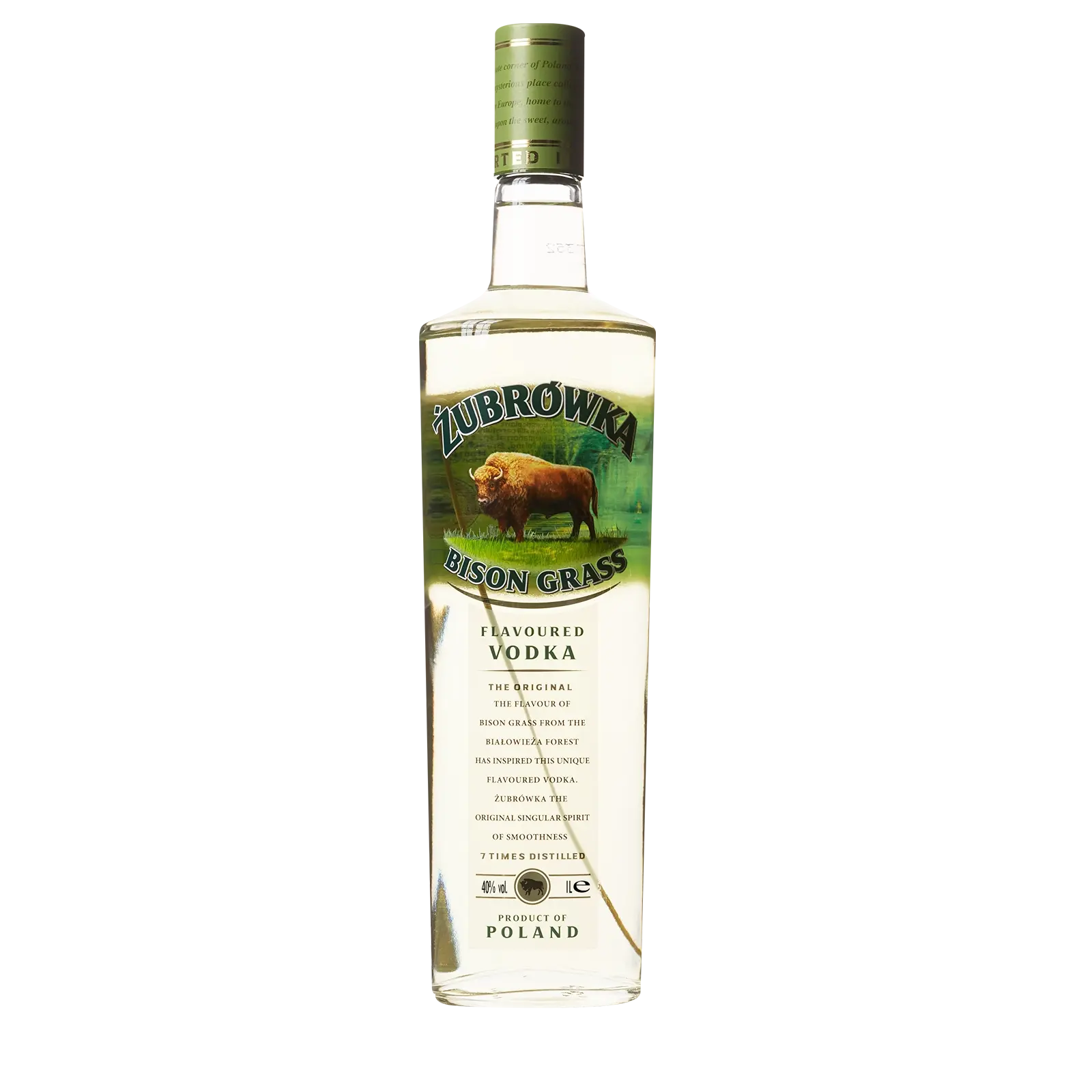 Zubrowka Bison Grass Flavoured Vodka 1L - Alcohol