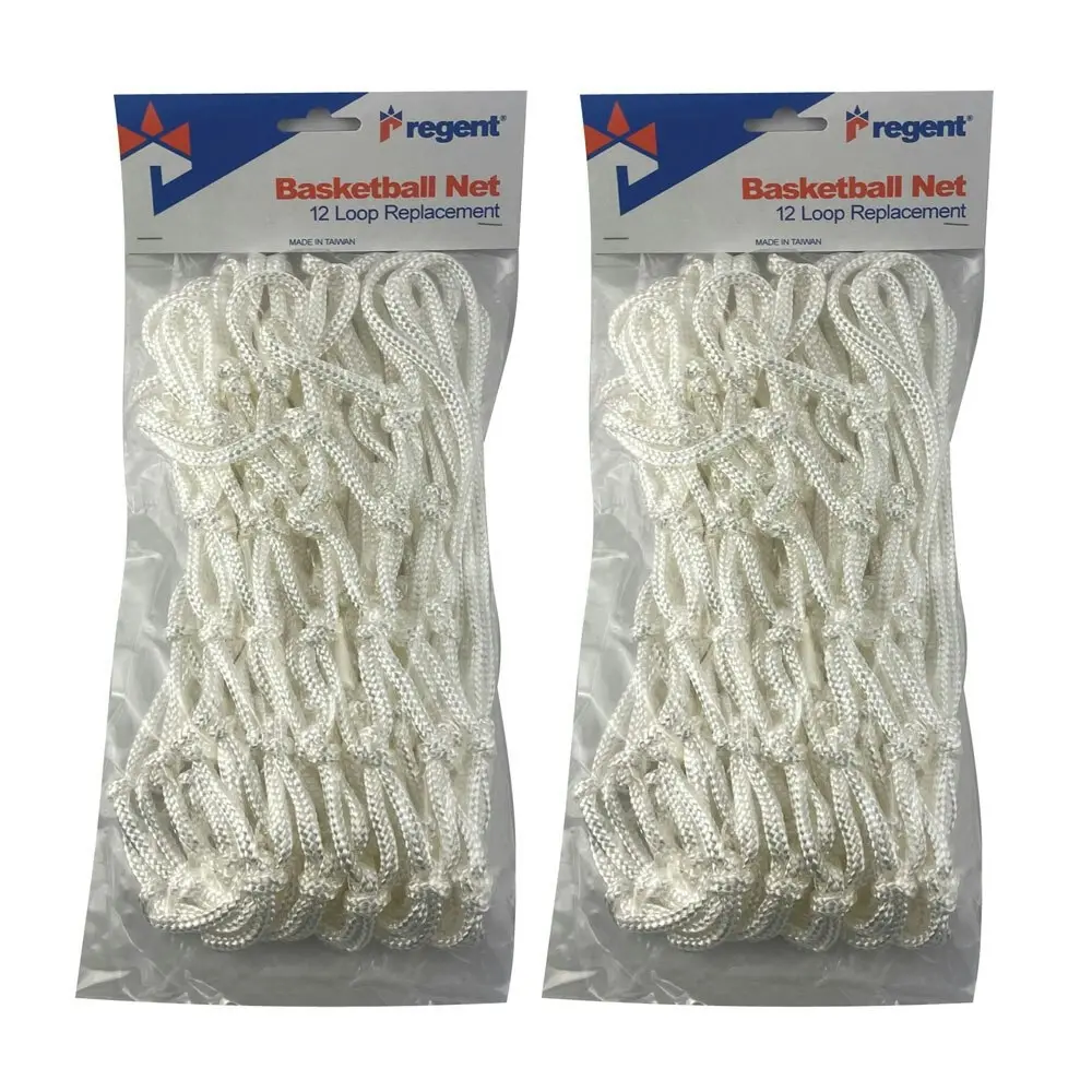 2x Regent Basketball Sports Heavy Duty Ring/Hoop Rim Official Size Mesh Net WHT - Sports & Outdoors Specials up to 70% Off