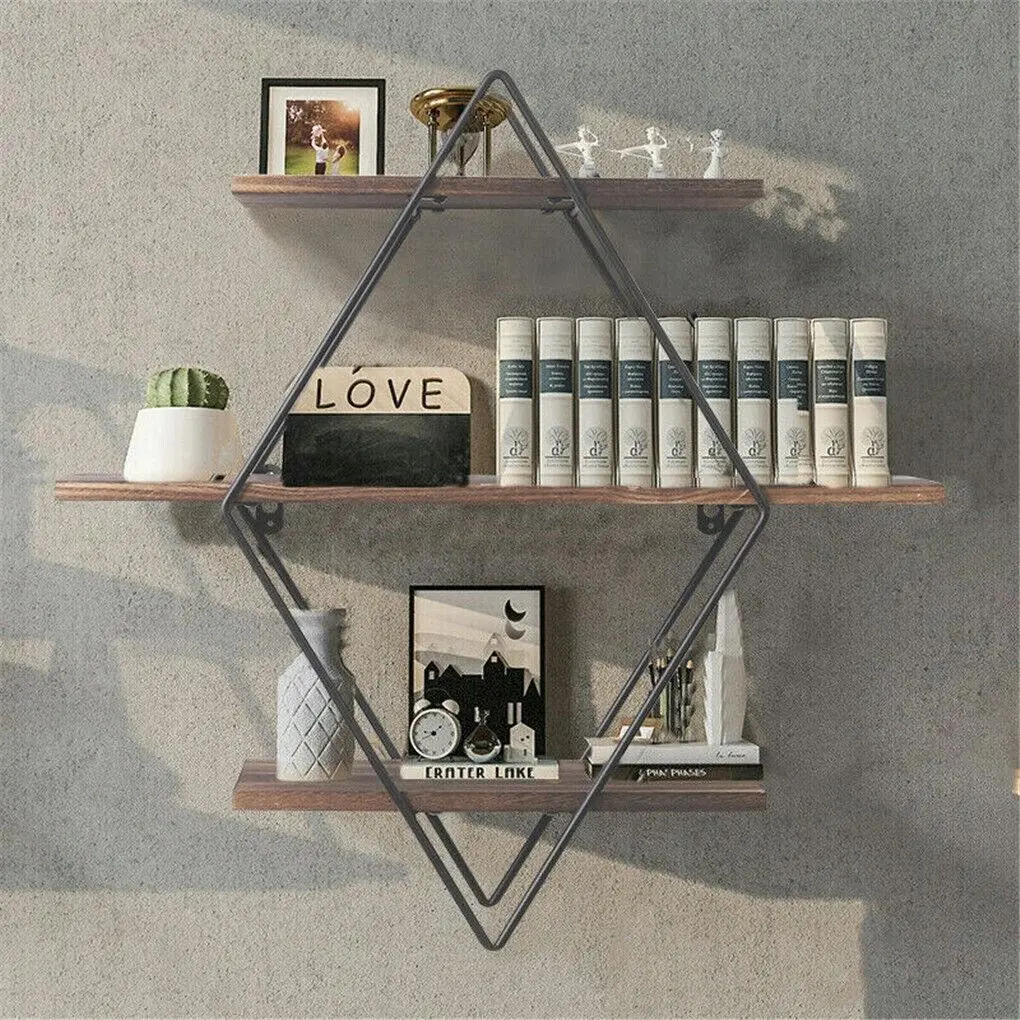 Floating Wall Shelves for Industrial Storage and Display - Home & Garden