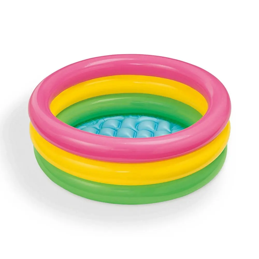 Intex Sunset Glow 61x22cm Inflatable Kids Swimming Pool Water Sun Bath Tub 1y+ - Home & Garden