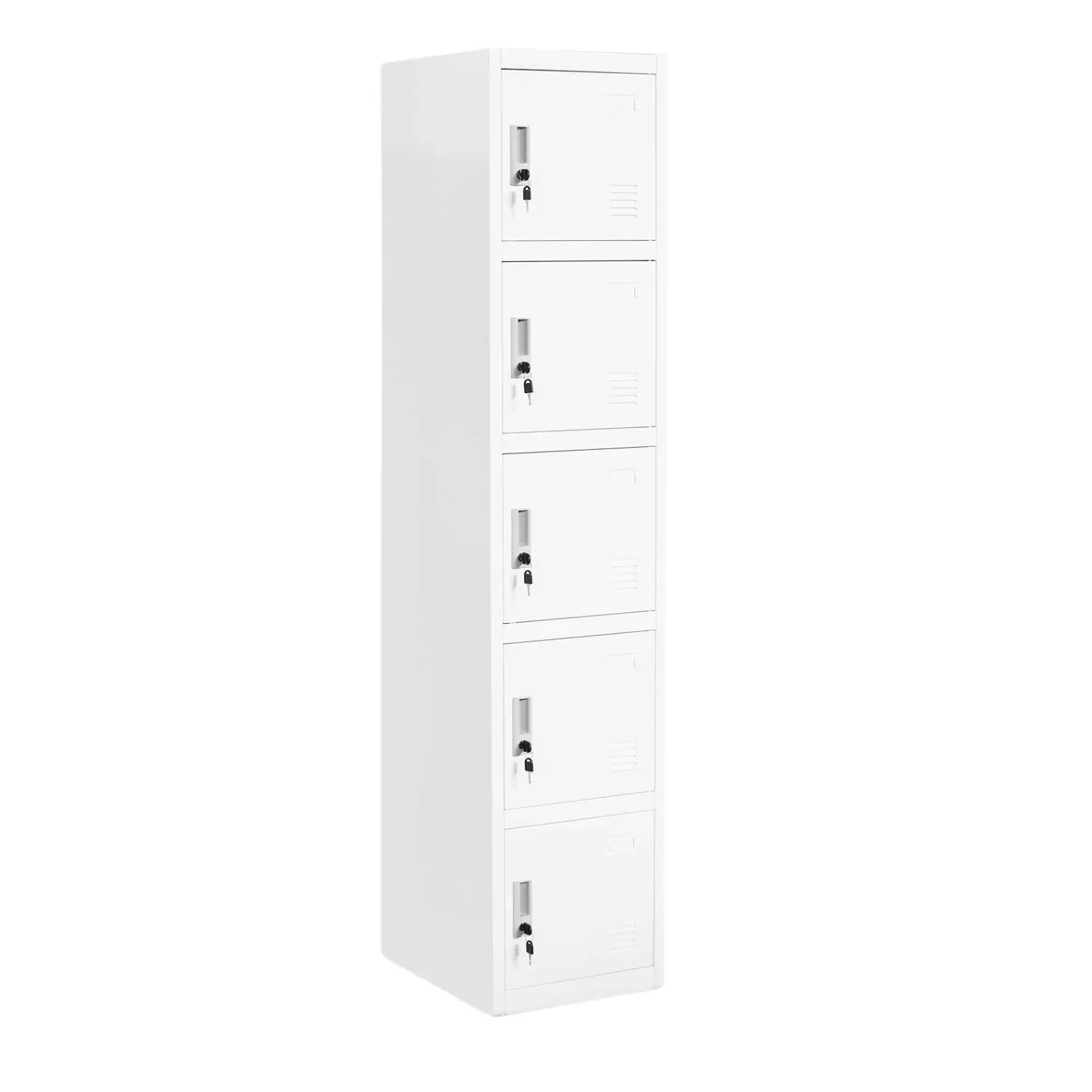 5 Doors Locker Storage Cabinet Steel Cupboard Office Filing Metal Locker 180cm - Free Shipping Specials