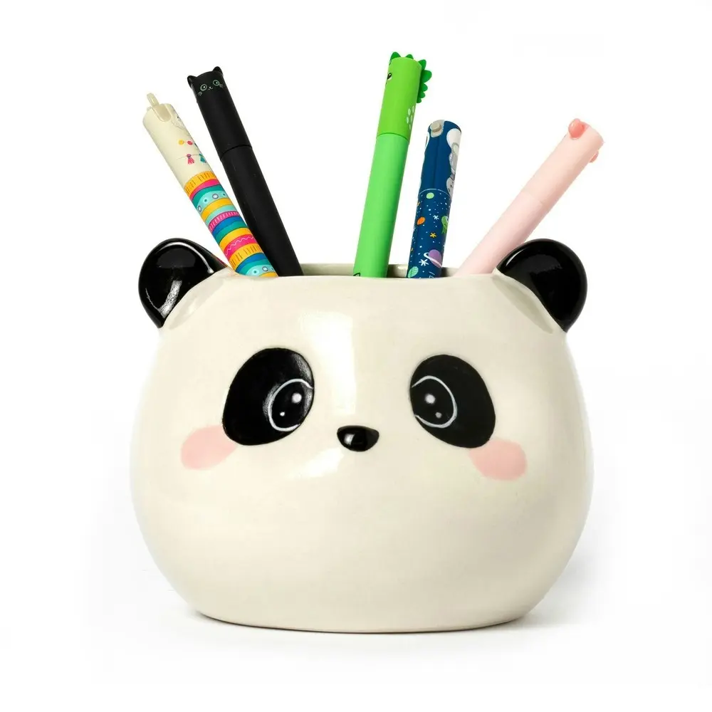 Legami Desk Friends Ceramic Pen/Ballpen Pencil Holder Storage Stationery Panda - Office