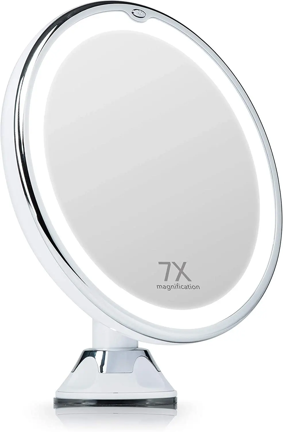 7X Magnifying Lighted Makeup Mirror LED Lights with Locking Suction Cordless Travel Vanity - Beauty