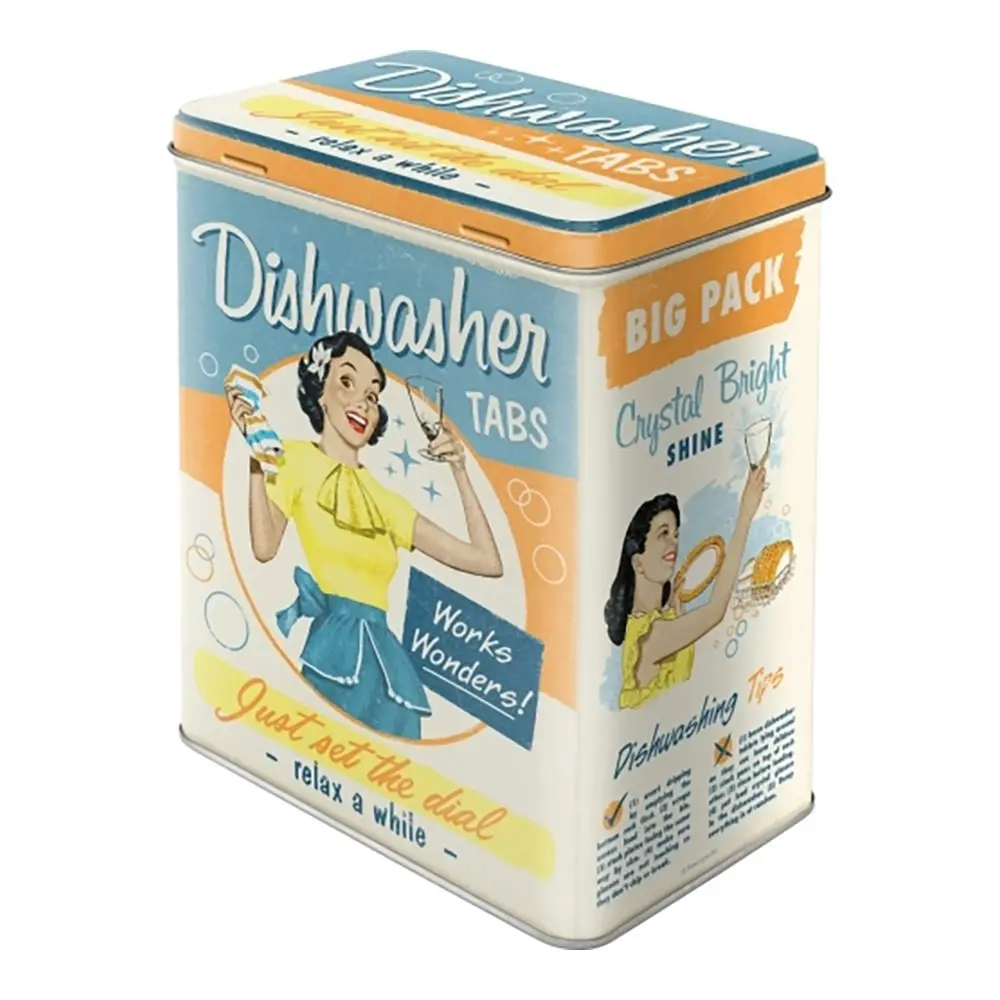 Nostalgic Art 14x20cm Storage Box Large Dishwasher Tabs Home/Laundry Storage - Home & Garden