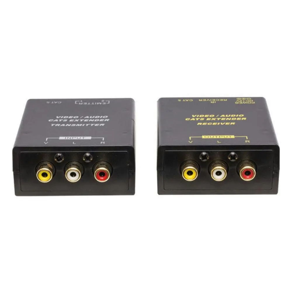 Composite RCA AV Video/Audio Cat5 Extender/IR emitter/Foxtel iQ2/iQ3 Compatible - Electronics