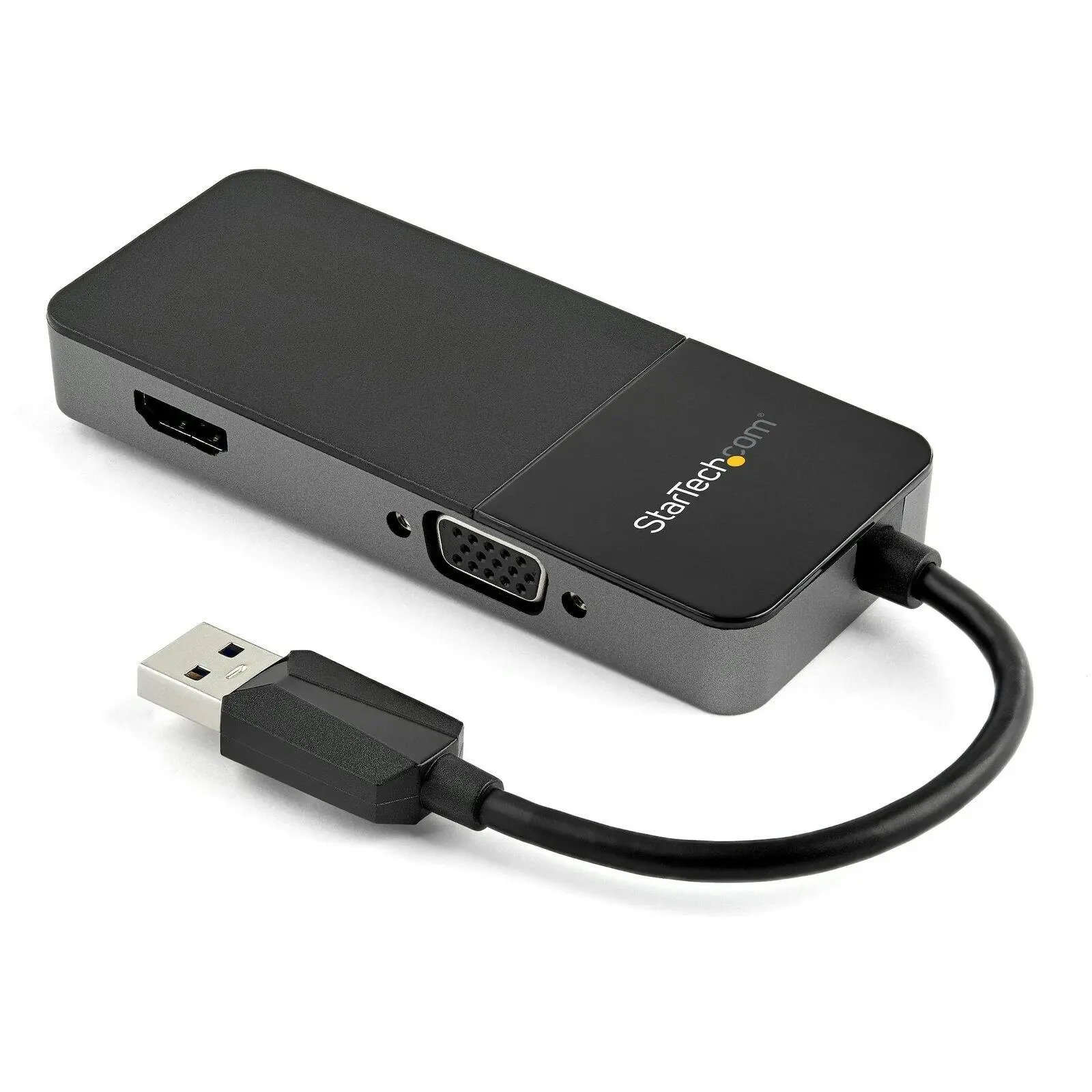 Star Tech USB 3.0 To HDMI & VGA Adapter 4K/1080p BLK/SLV For Mac/Windows/Monitor - Electronics