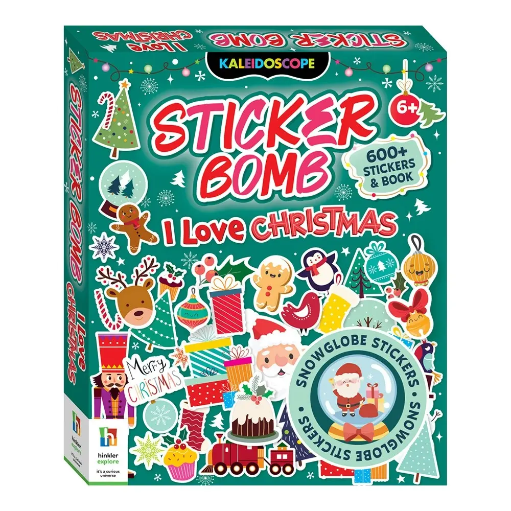 Kaleidoscope Sticker Bomb I Love Christmas Kids/Children Fun Craft Activity Book - Hobbies