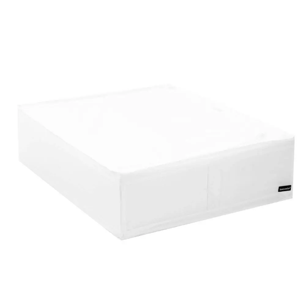 Boxsweden Kloset Storage Chest w/ Zipper Large 69cm Organiser Container White - Home & Garden