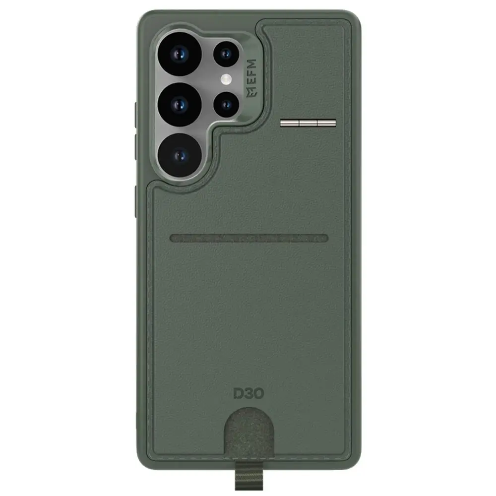 EFM Berlin Wallet with D3O BIO Case (Suits Galaxy S25 Ultra) - Green