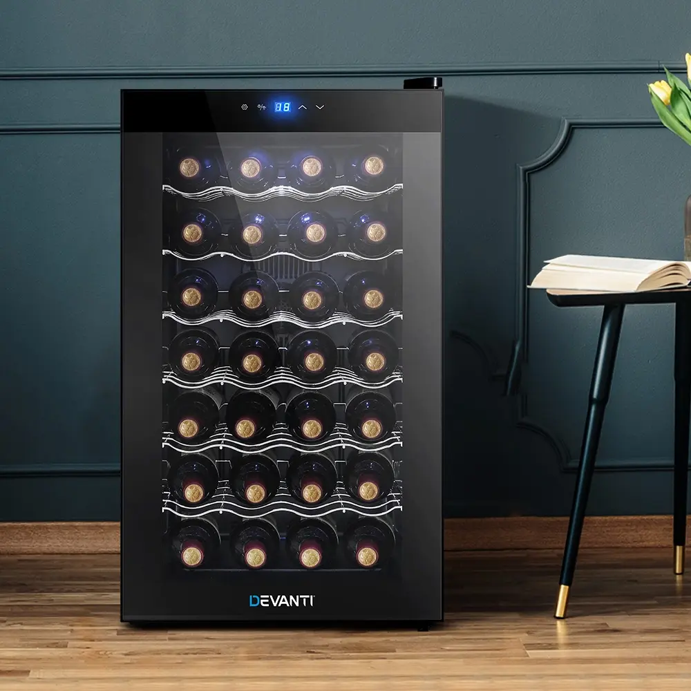 Devanti Wine Fridge Cooler 28 Bottles - Home & Garden