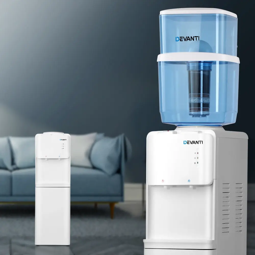 Devanti Water Cooler Dispenser Stand 22L Bottle White - Home & Garden
