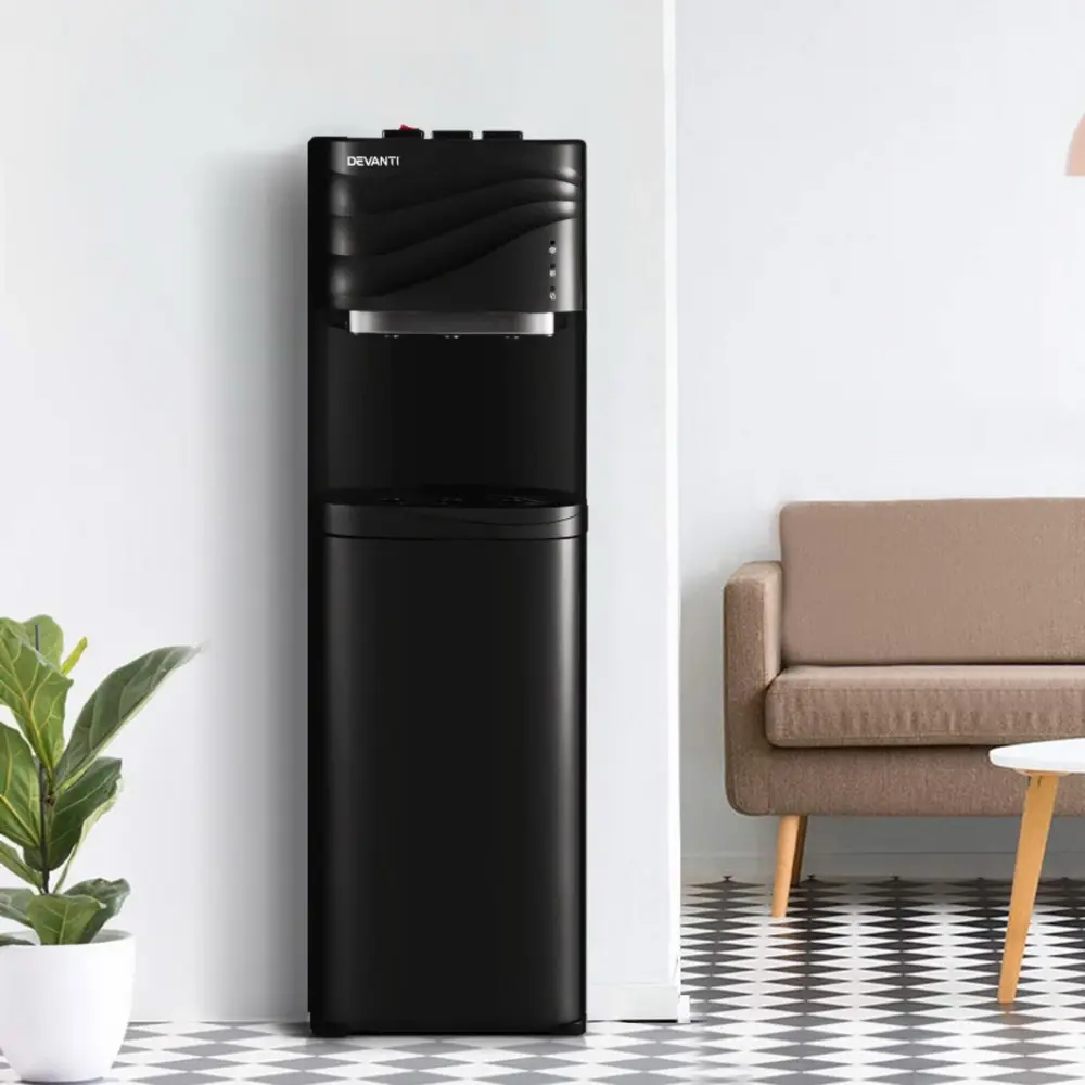 Devanti Water Cooler Dispenser Bottom Load Black - Home & Garden