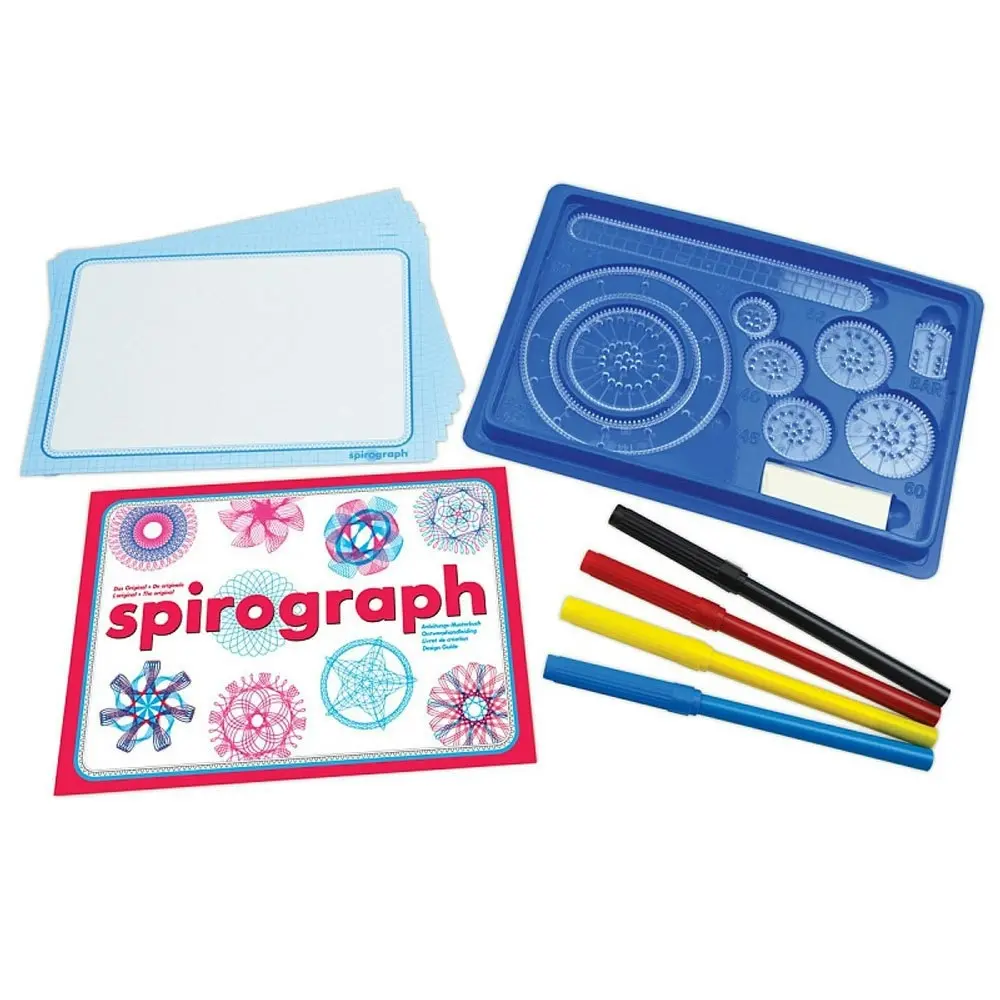 Spirograph Original Design 24pc Kit Creative/Drafting/Drawing/Kids/Art/Craft - Hobbies
