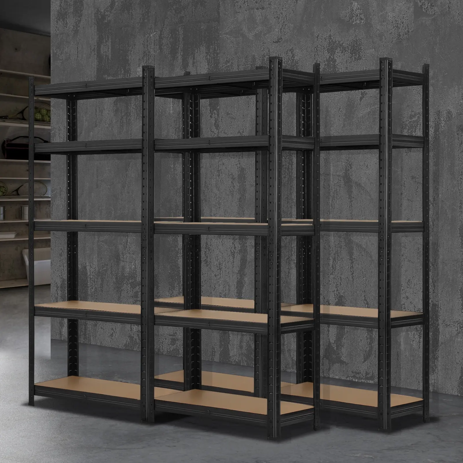 Sharptoo 4x1.5m Garage Shelving Shelves Warehouse Storage Rack Pallet Racking - Commercial