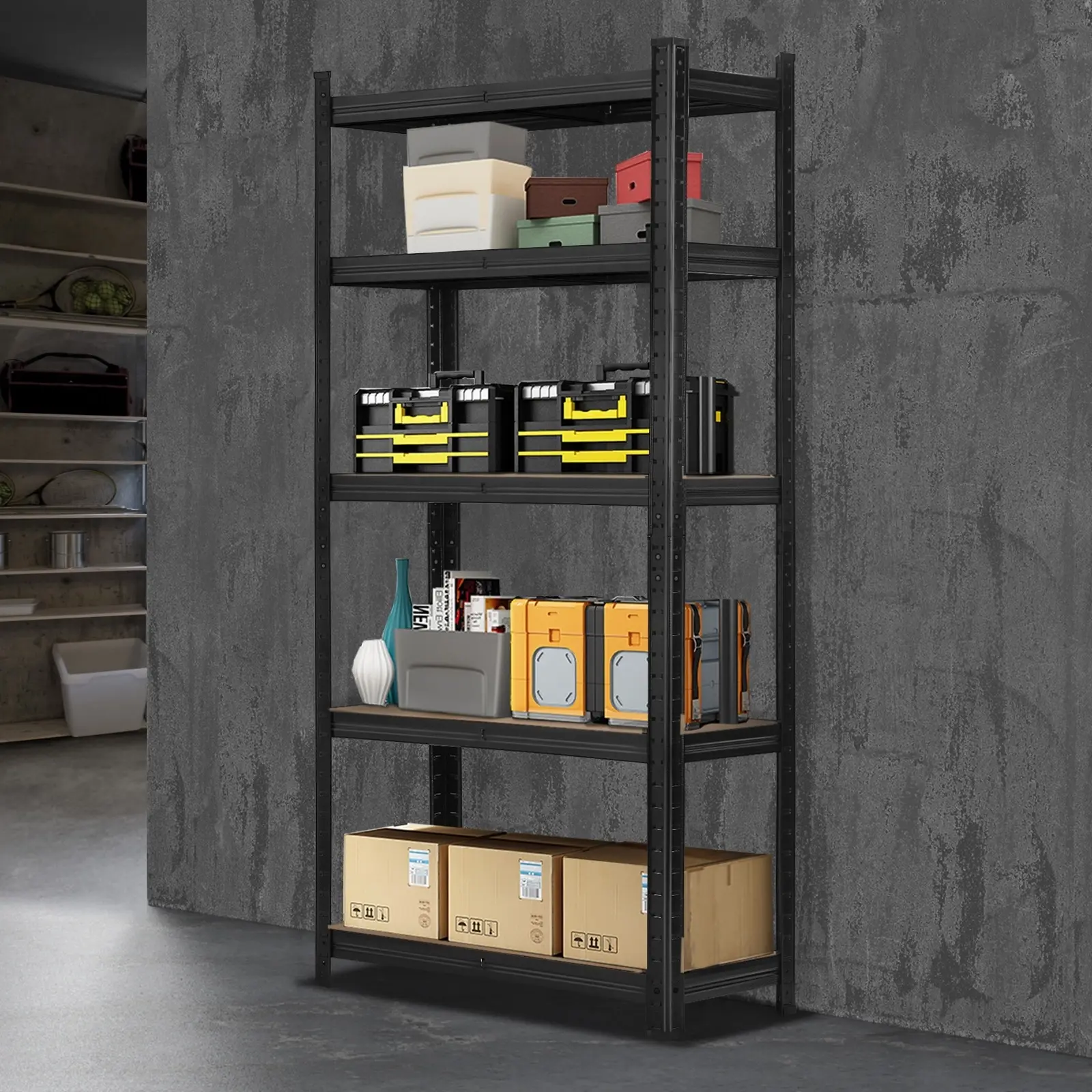Sharptoo Garage Shelving Shelves Warehouse Storage Rack Steel Pallet Racking1.8m - Commercial