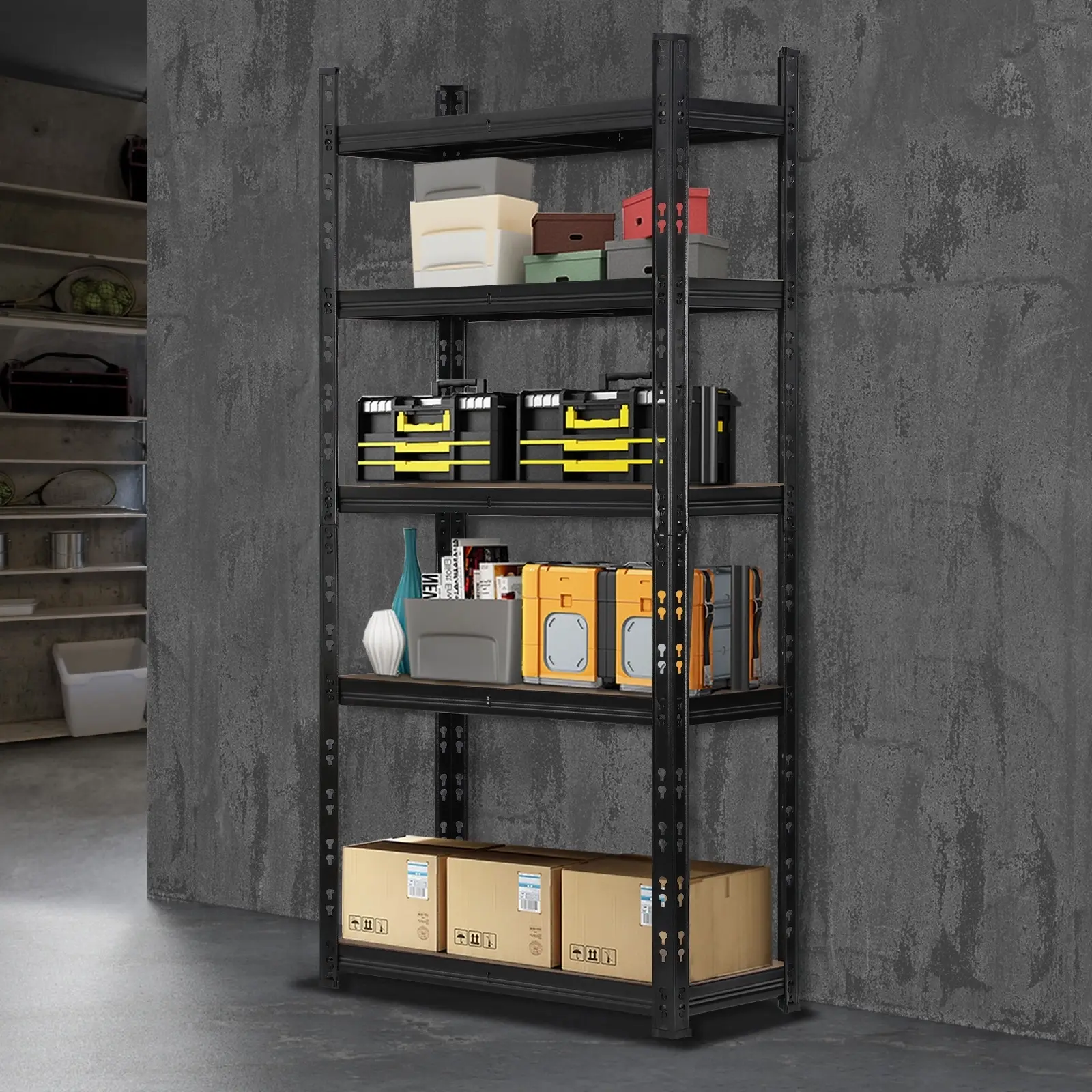 Sharptoo Garage Shelving Warehouse Shelves Storage Rack Steel Pallet Racking1.5m - Commercial
