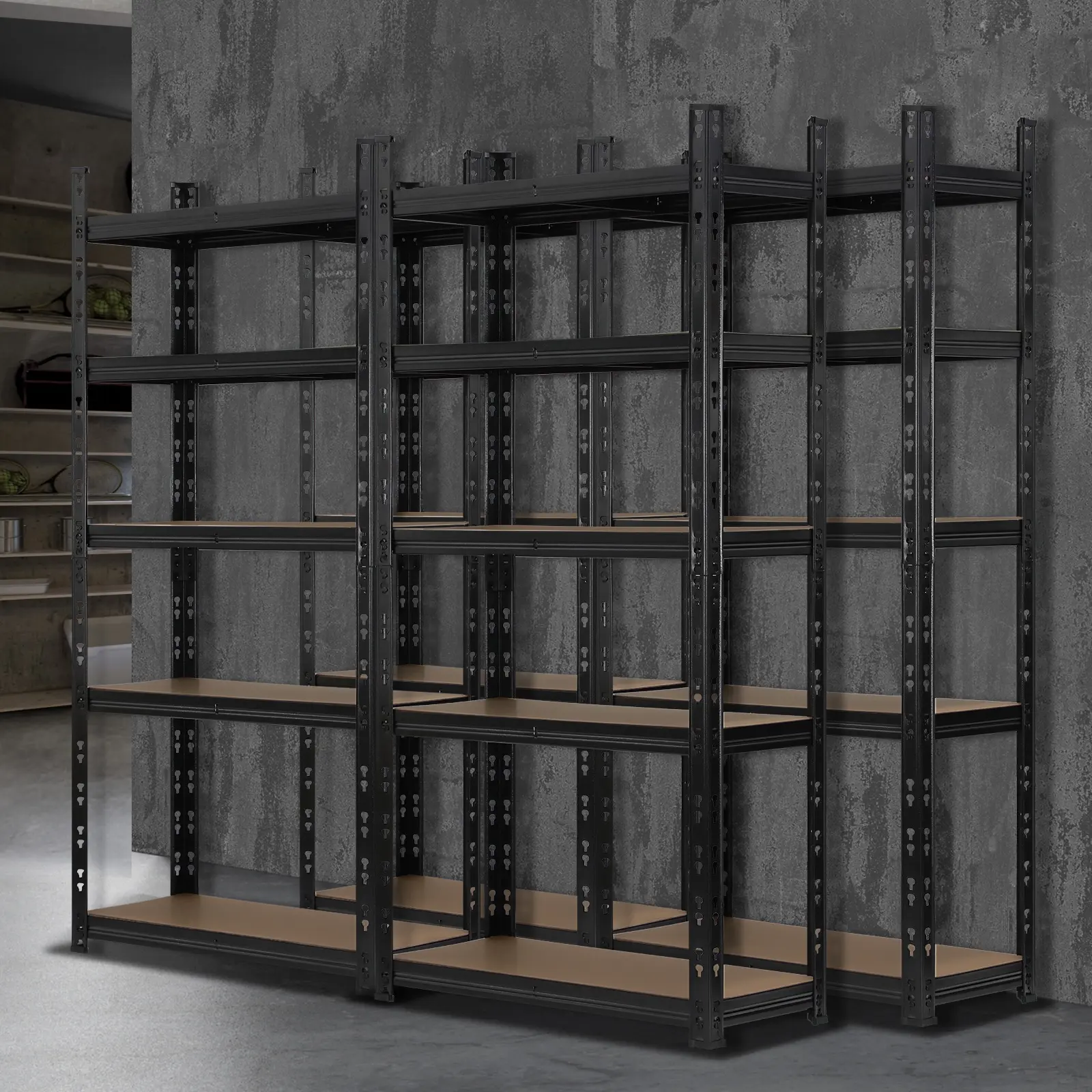 Sharptoo 4x1.5m Garage Shelving Shelves Warehouse Storage Rack Racking Pallet - Commercial