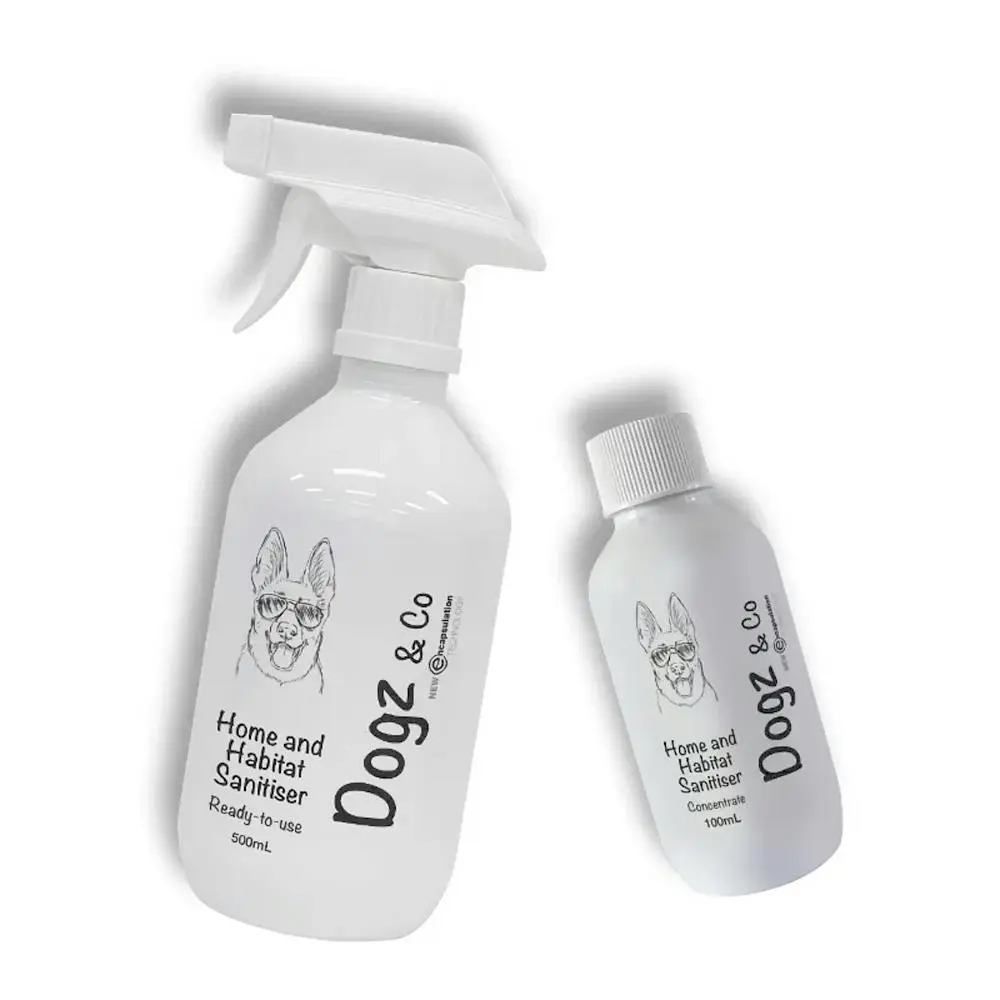 Dogz And Co Pet Home And Habitat Cleaning Concentrate 100ml w/Spray Bottle Pack - Pets