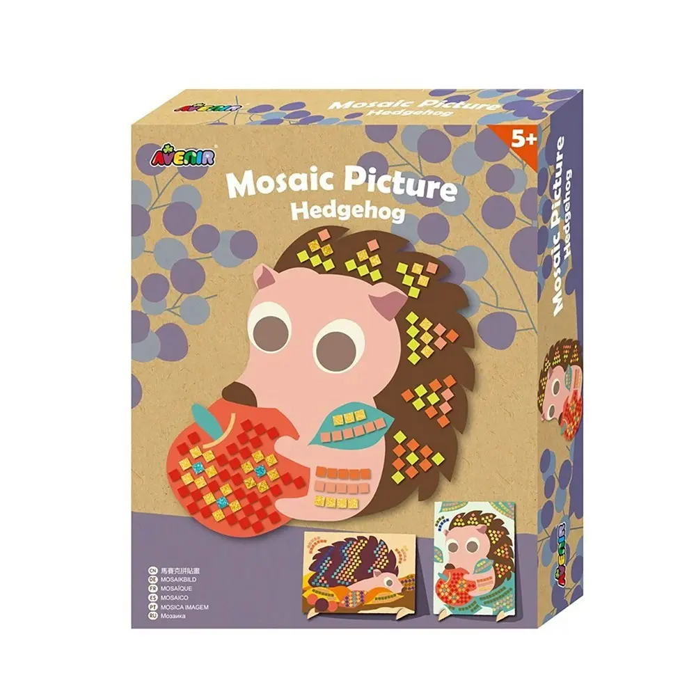 Avenir Mosaic Picture Hedgehog Creative Art/Craft Kids/Children Fun Activity 3y+ - Hobbies