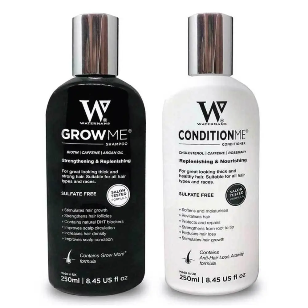 Watermans Grow Me Shampoo and Conditioner Hair Growth Pack Combo Anti Loss - Beauty