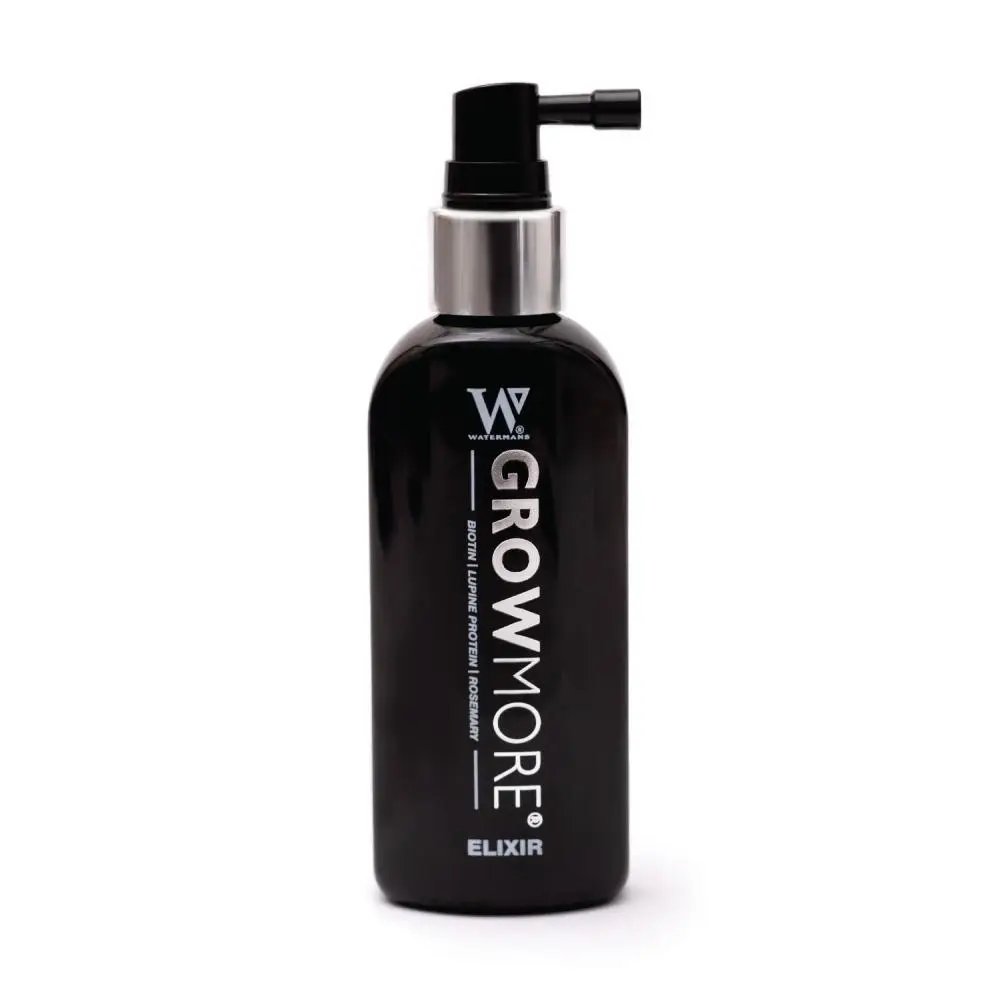 Watermans Grow More Elixir 100ml Hair Growth Serum Biotin Regrowth Topical Scalp - Beauty