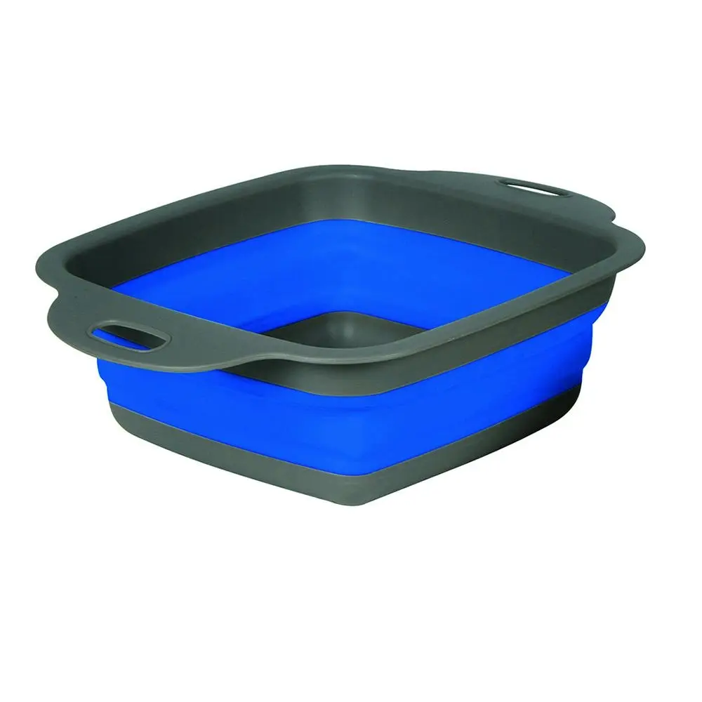 Wildtrak Expanda 29x22cm Foldable Strainer Outdoor Travel Camping Storage Blue - Sports & Outdoor