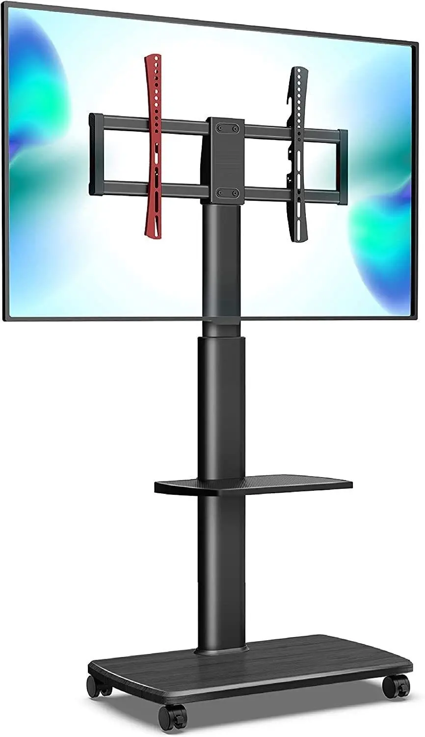 Rolling TV Stand on Wheels fit 32 to 65 inch - Electronics