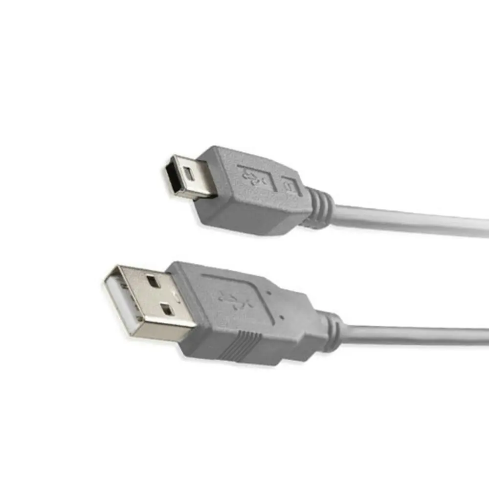 Sansai 1.8m 2.0 USB A to 5 Pin Mini B Male Data Cable for Hard Drive/Camera - Electronics