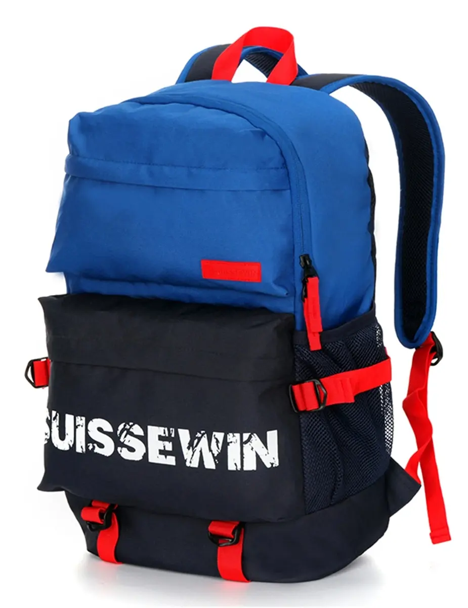 Suissewin Swiss Daily Backpack Kids School backpack Travel Shoulder Bag SNK17010 Blue - Back to School Specials